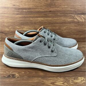 Skechers Moreno Ederson Gray Canvas Sneakers Men’s Size 10 Shoes